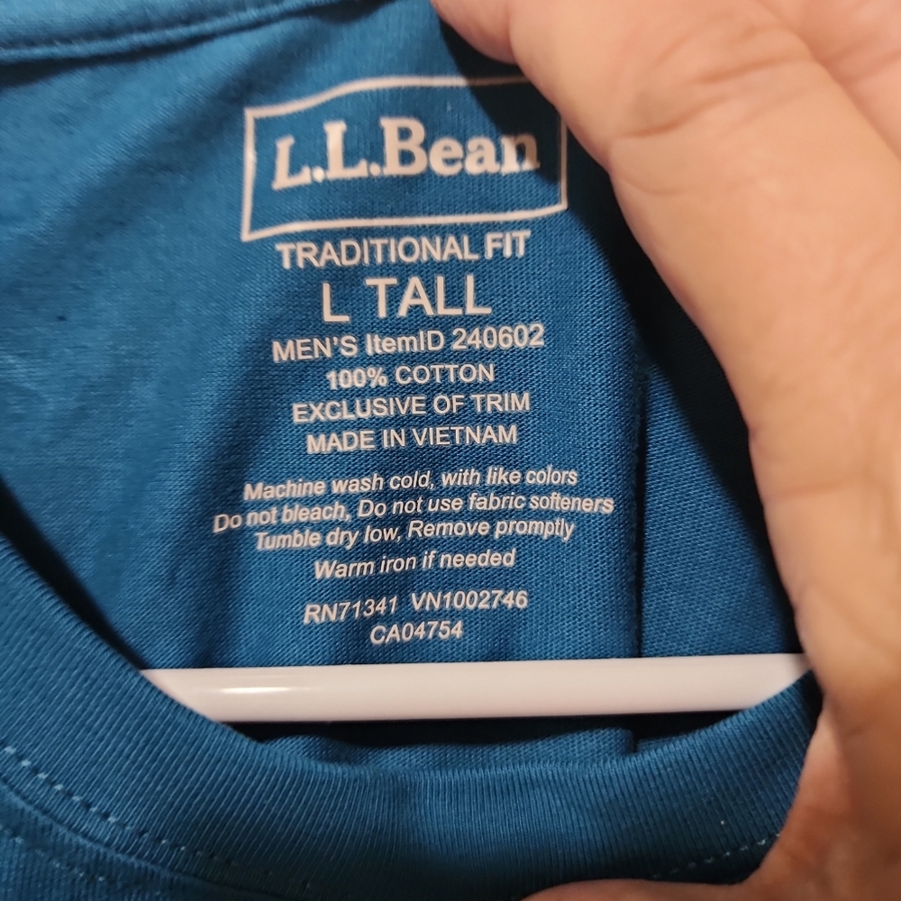 NWOT LL Bean L Tall Men's pocket pullover - Picture 2 of 15